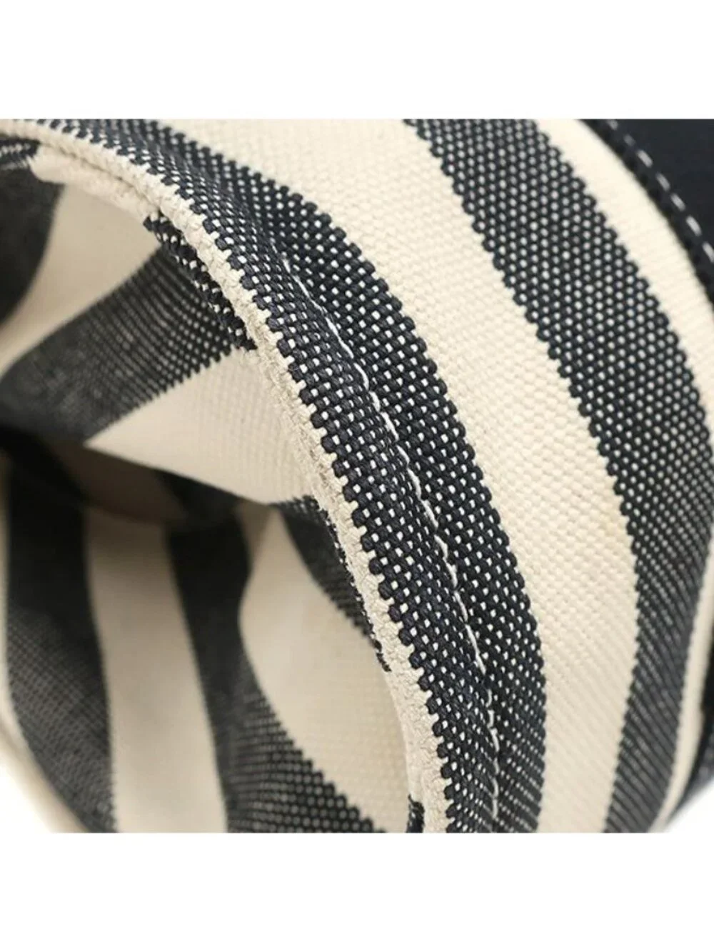 Hermes Tote Bag Cannes PM Canvas Black White
